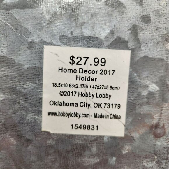 alvanized Divided Organizer Tray Silver with Gold Trim Handles Silver Ware - Picture 6 of 6